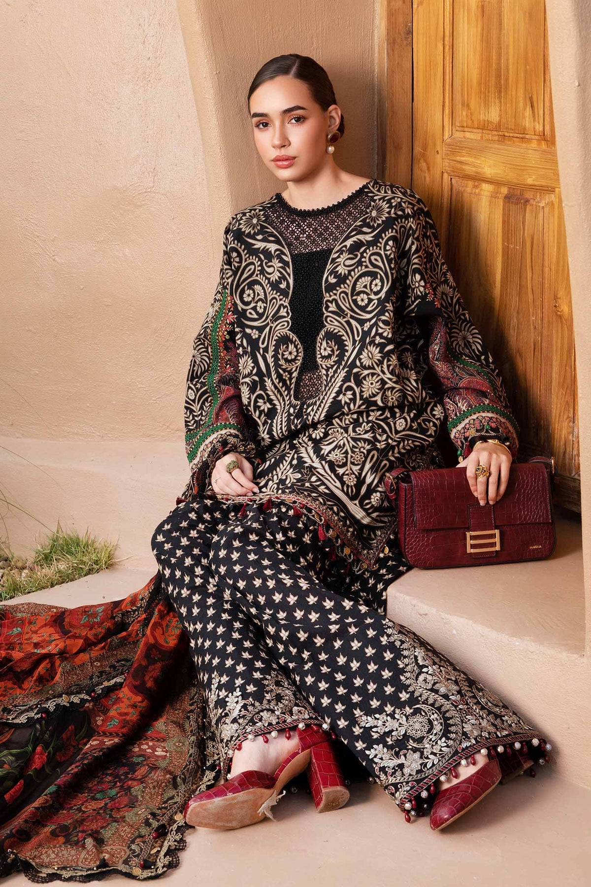 3PC Unstitched Digital printed Lawn-301