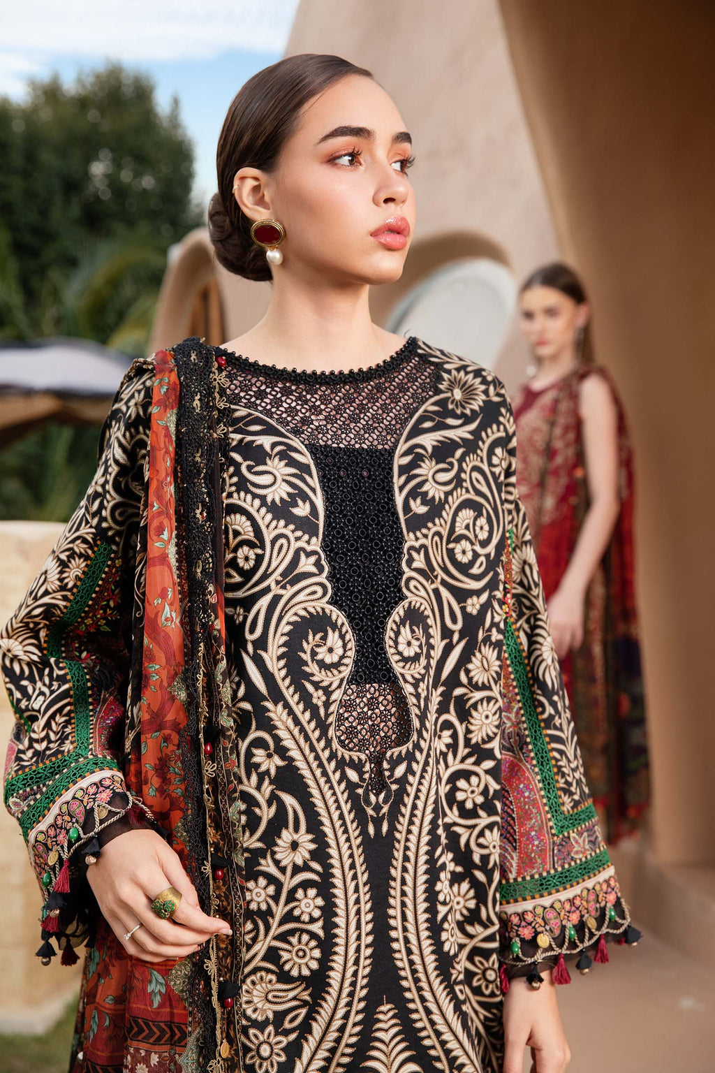 3PC Unstitched Digital printed Lawn-301