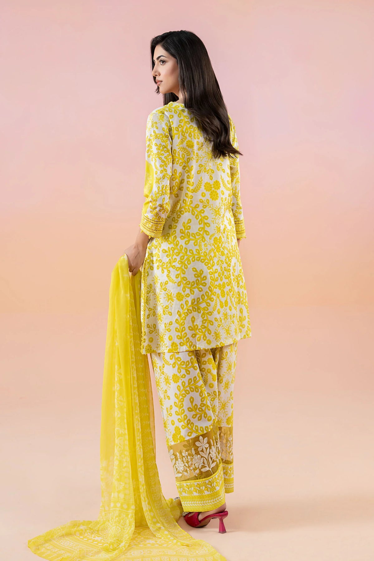 3PC Unstitched Digital printed Lawn-303
