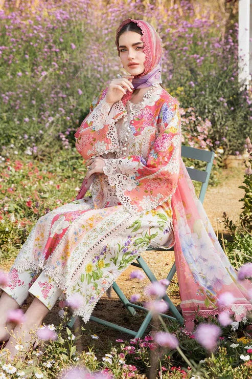 3PC Unstitched Digital printed Lawn-306