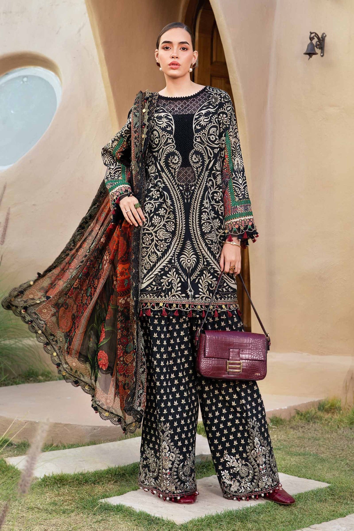 3PC Unstitched Digital printed Lawn-301