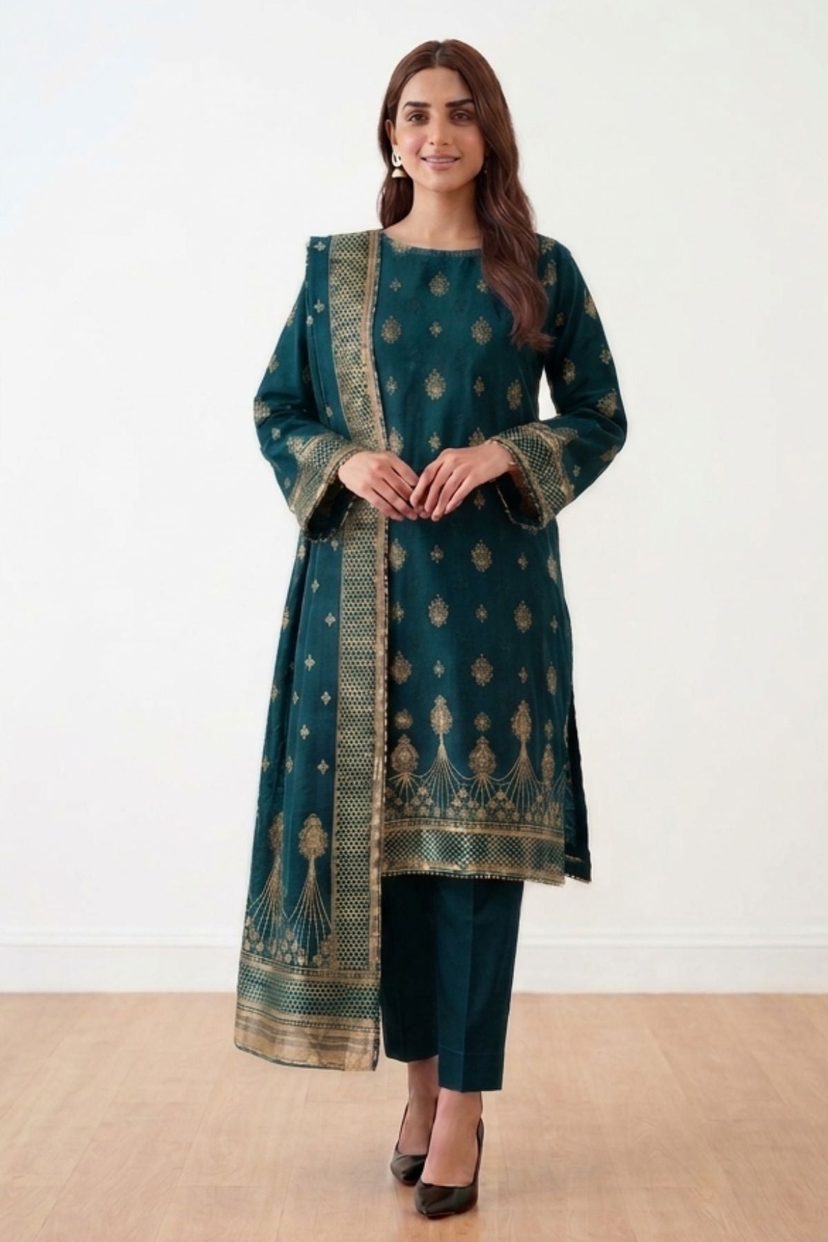 Zink-Jacquard-3 Piece
