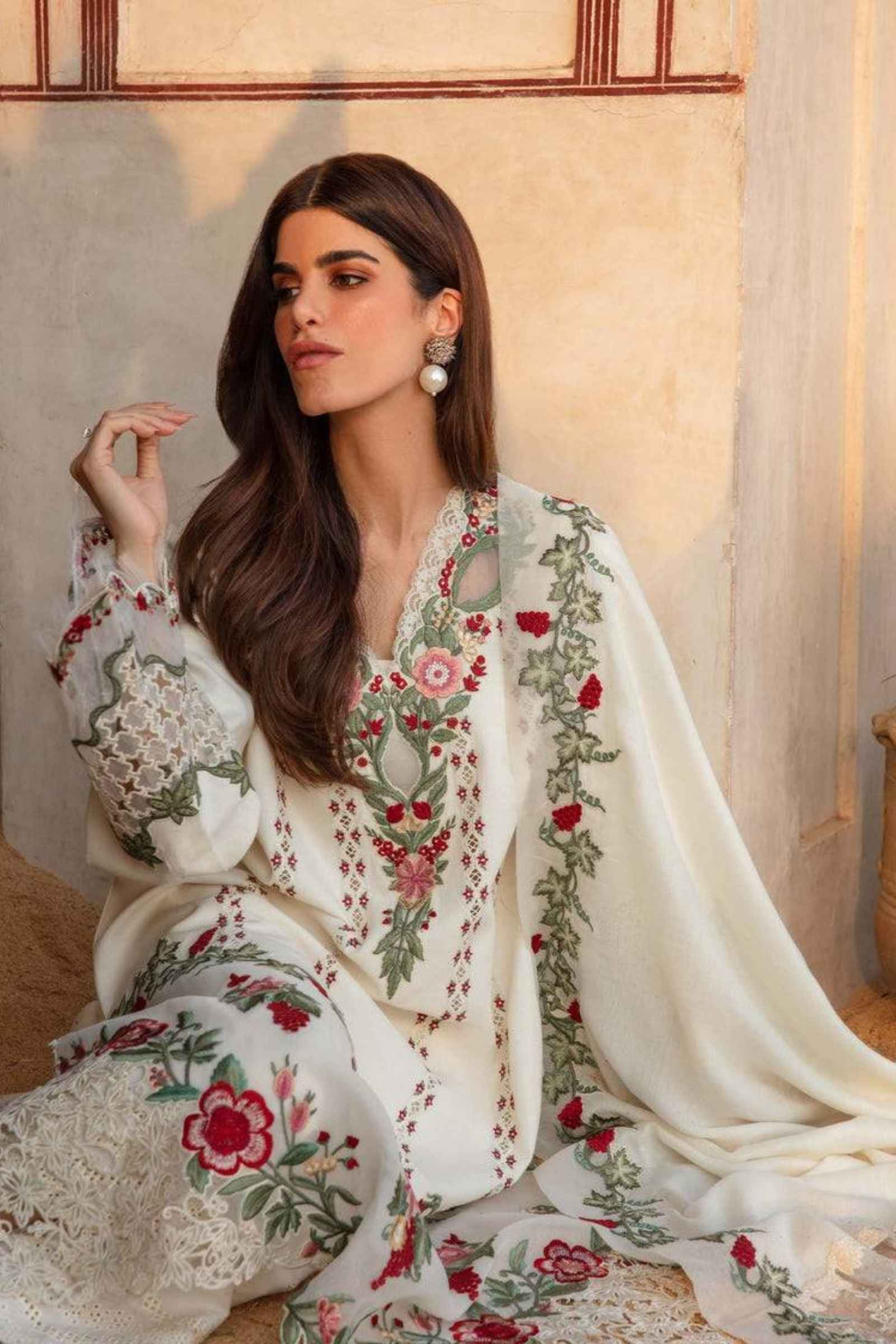RANG RASIYA 3PC Lawn Embroidered with Voil Dupatta-6022
