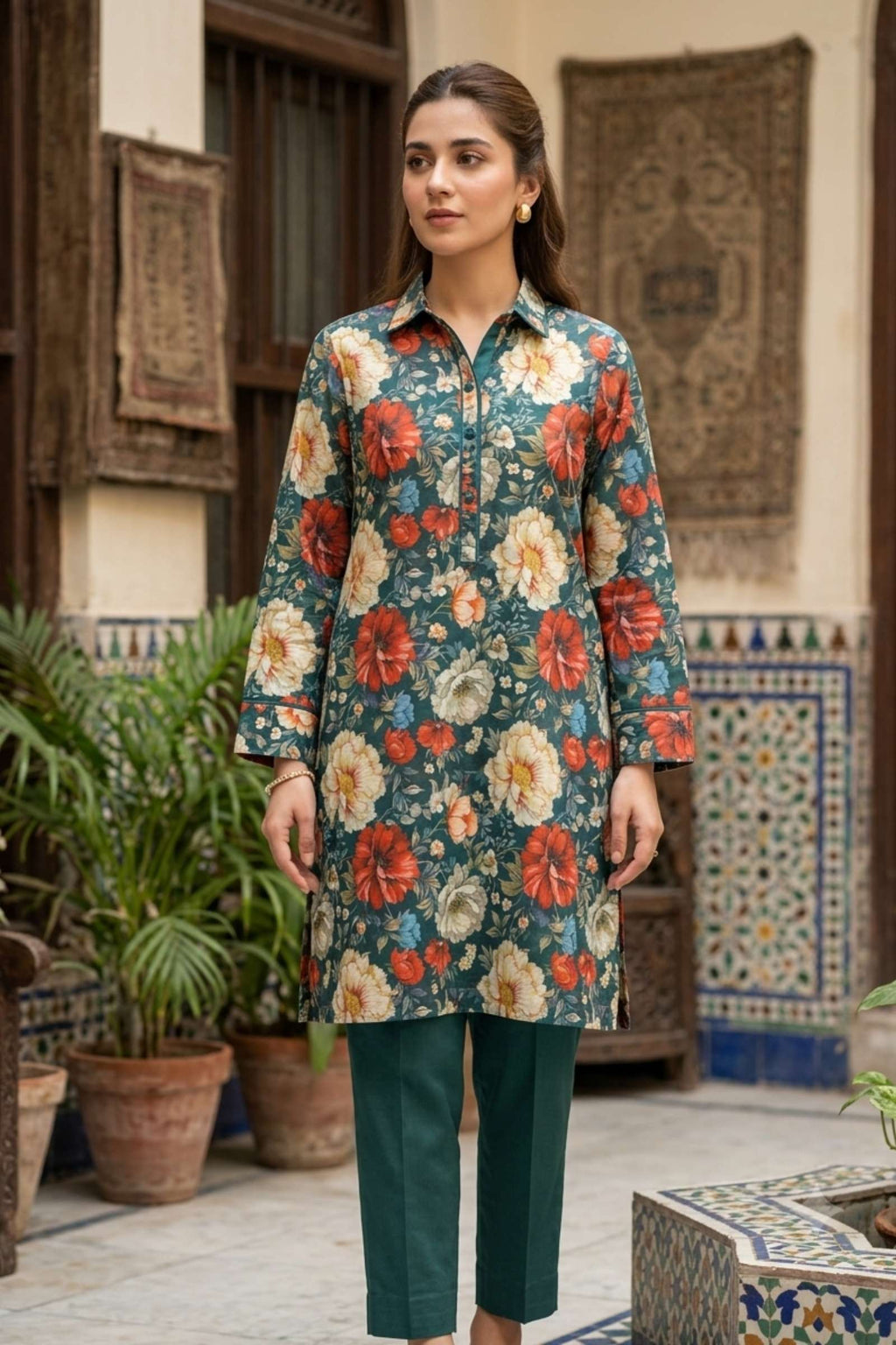 2PC pure lawn digital print - 234