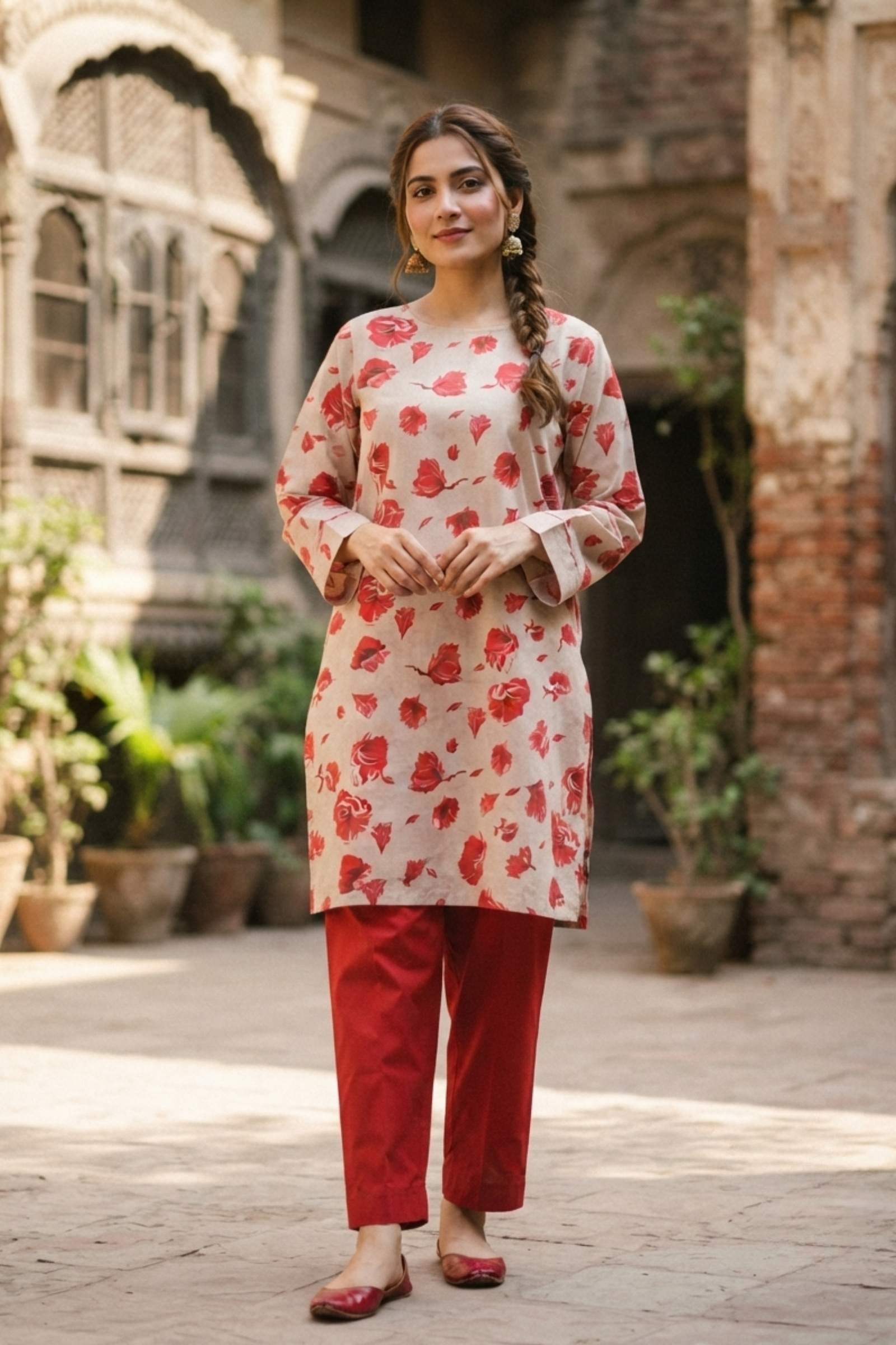 2PC pure lawn digital print - 223