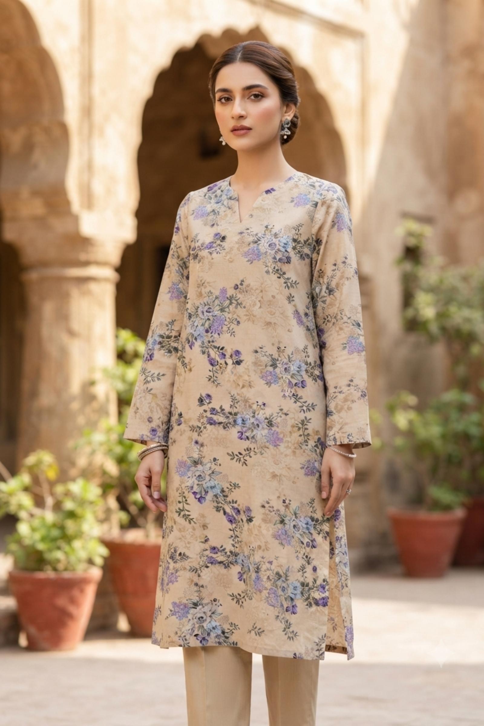 2PC pure lawn digital print - 222