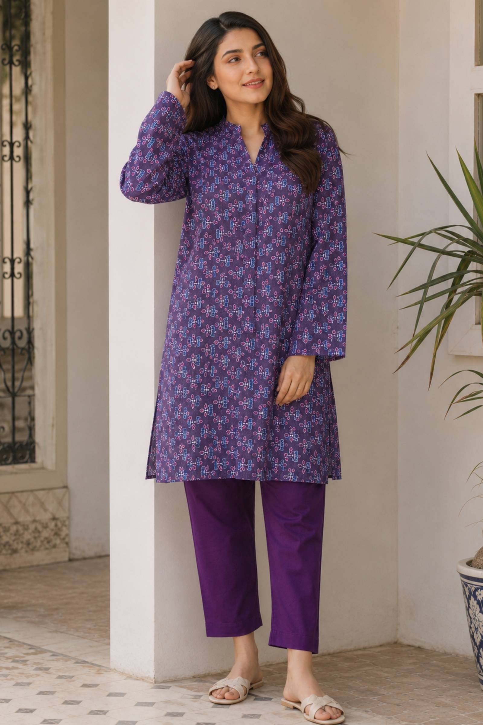 2PC pure lawn digital print - 210
