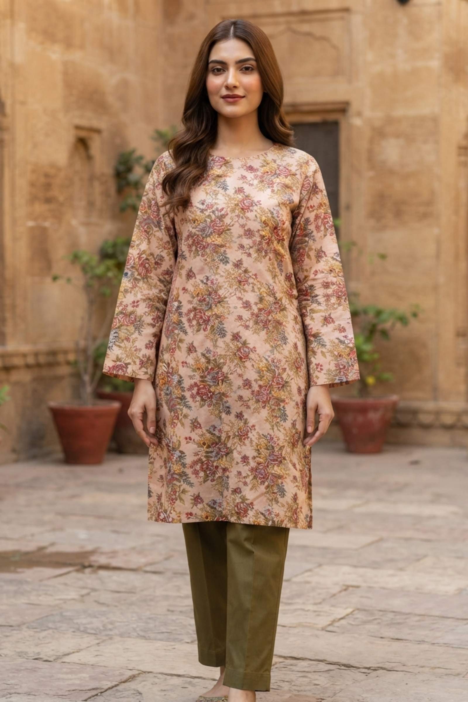 2PC pure lawn digital print - 206