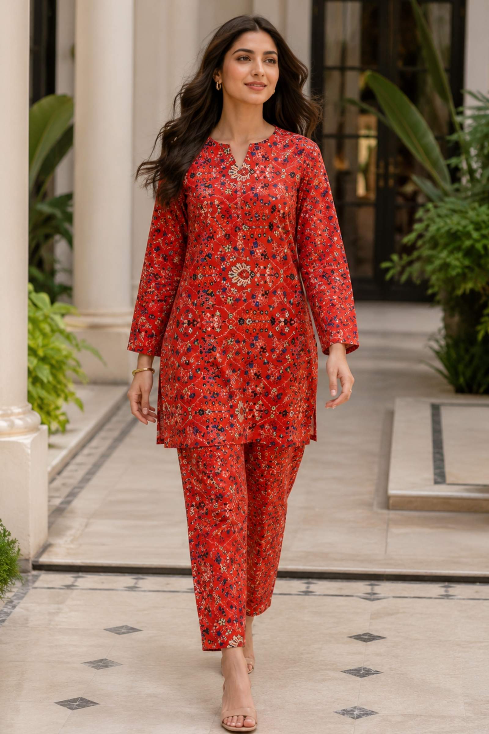 2PC Pure Digital print Lawn - 114