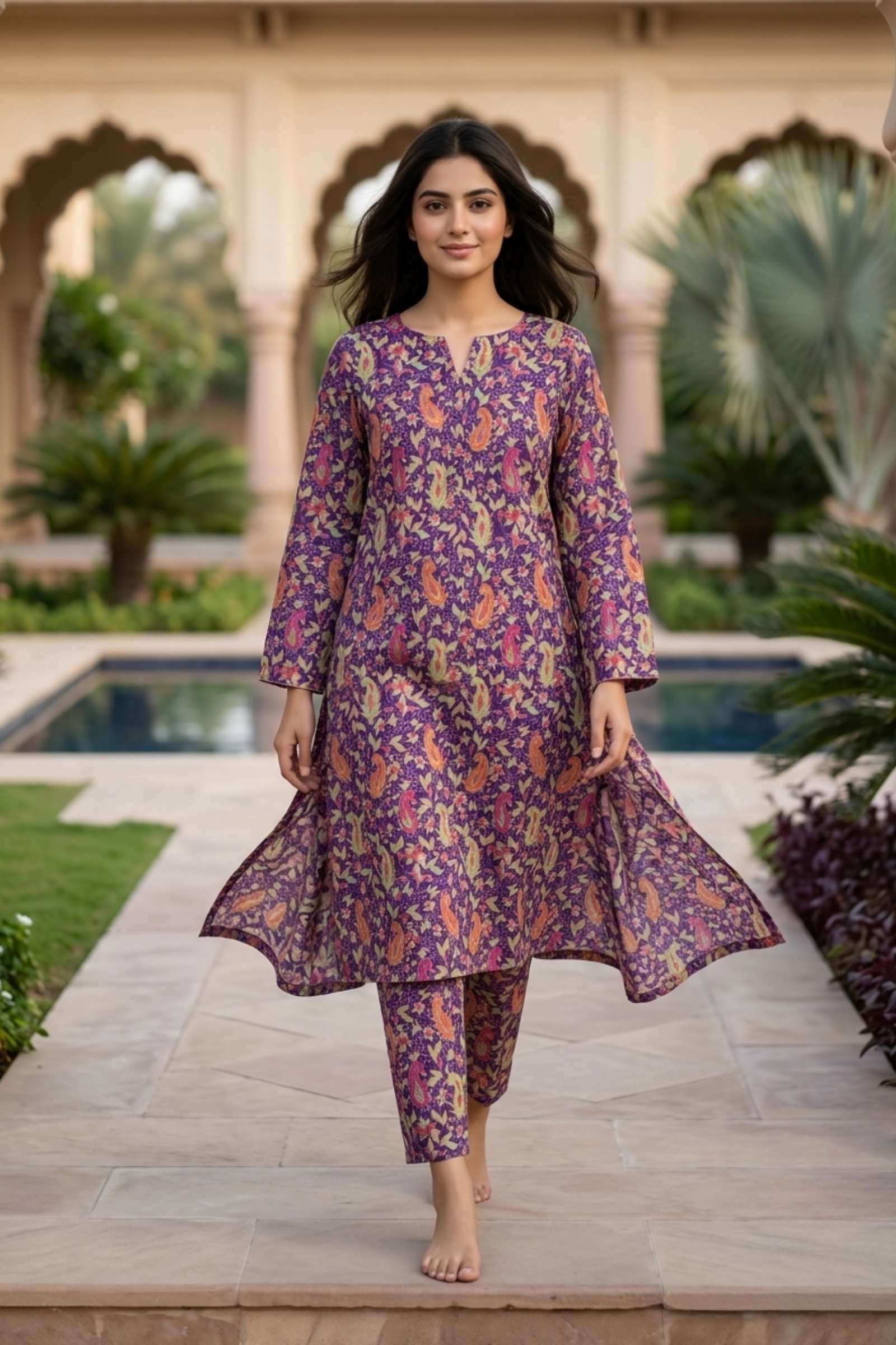2PC Pure Digital print Lawn - 113