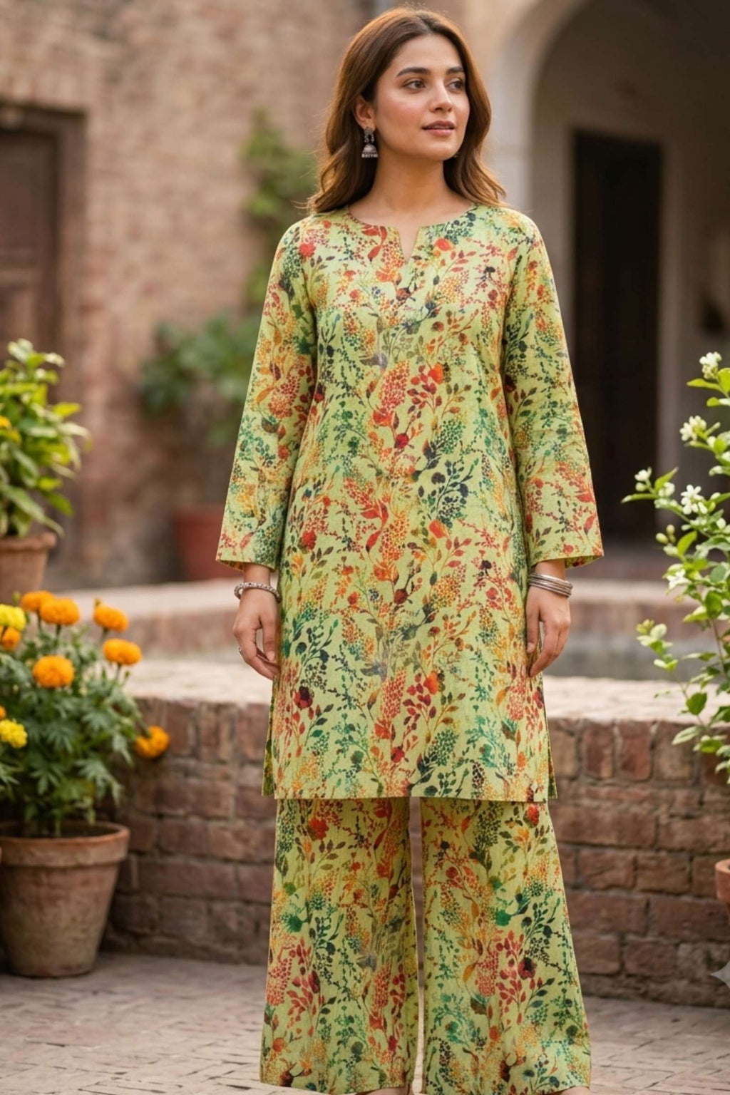 2PC Pure Digital print Lawn - 109