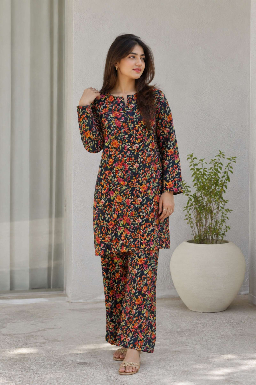 2PC Pure Digital print Lawn - 108
