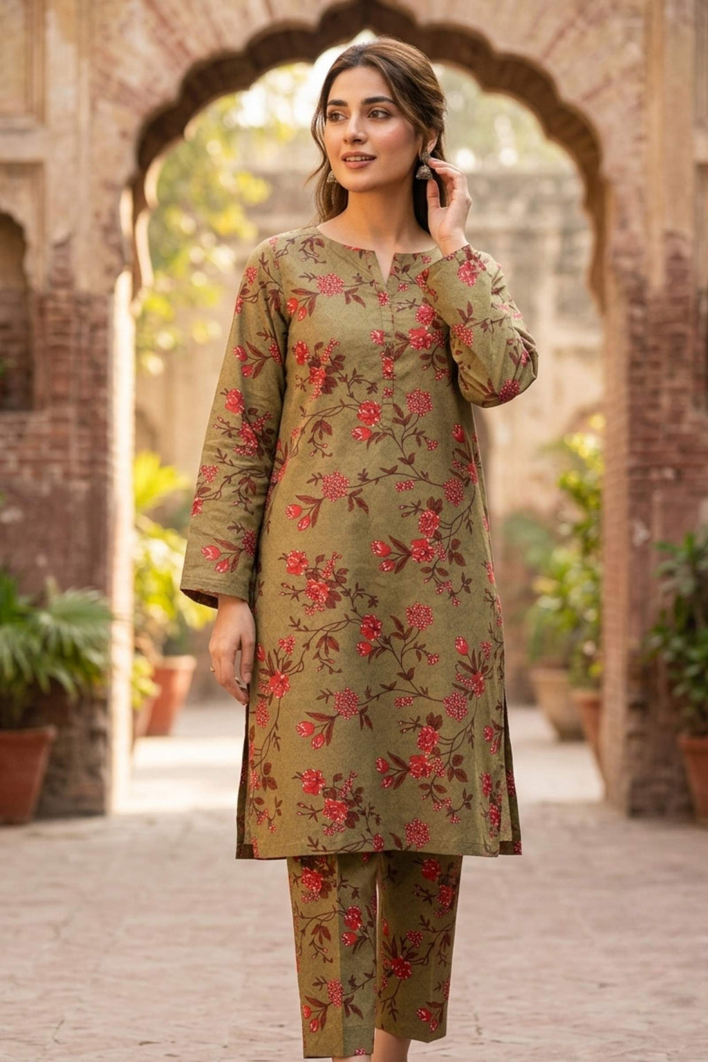 2PC Pure Digital print Lawn - 105