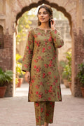 2PC Pure Digital print Lawn - 105