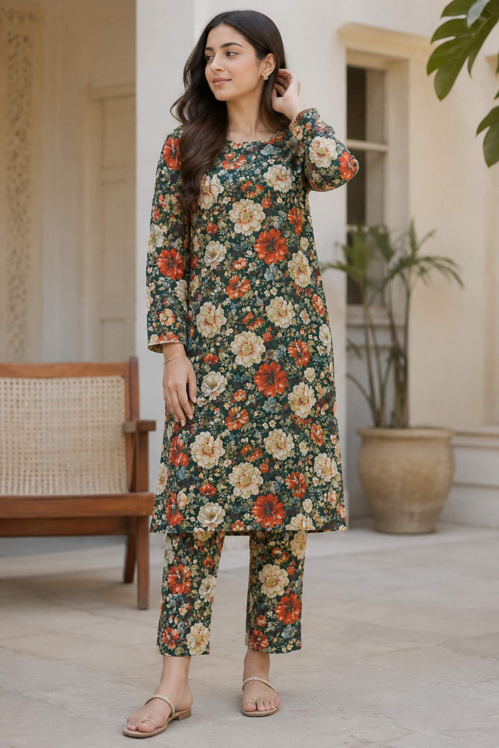 2PC Pure Digital print Lawn - 104
