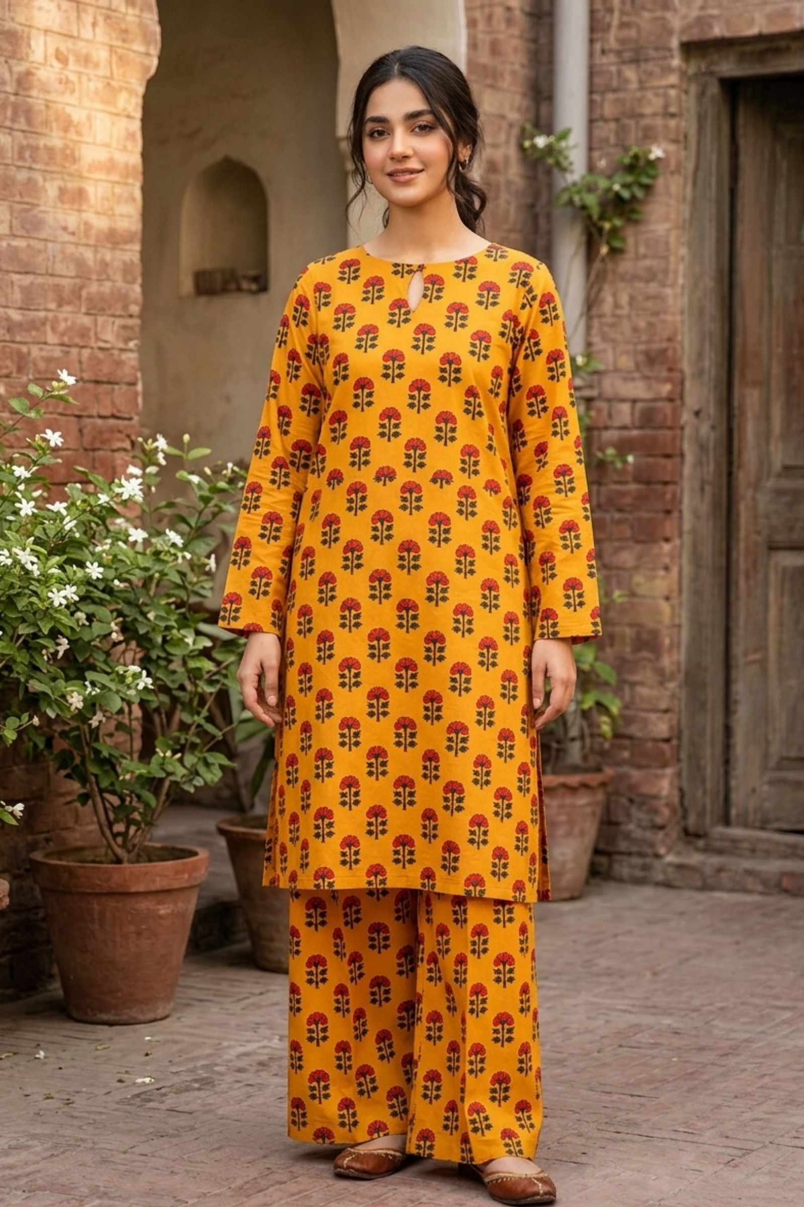 2PC Pure Digital print Lawn - 123