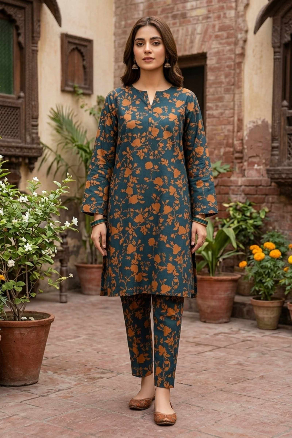 2PC Pure Digital print Lawn - 122