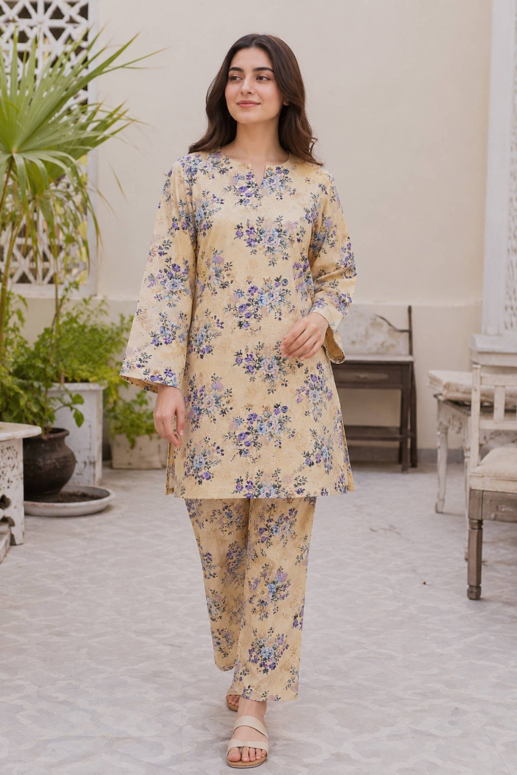 2PC Pure Digital print Lawn - 141