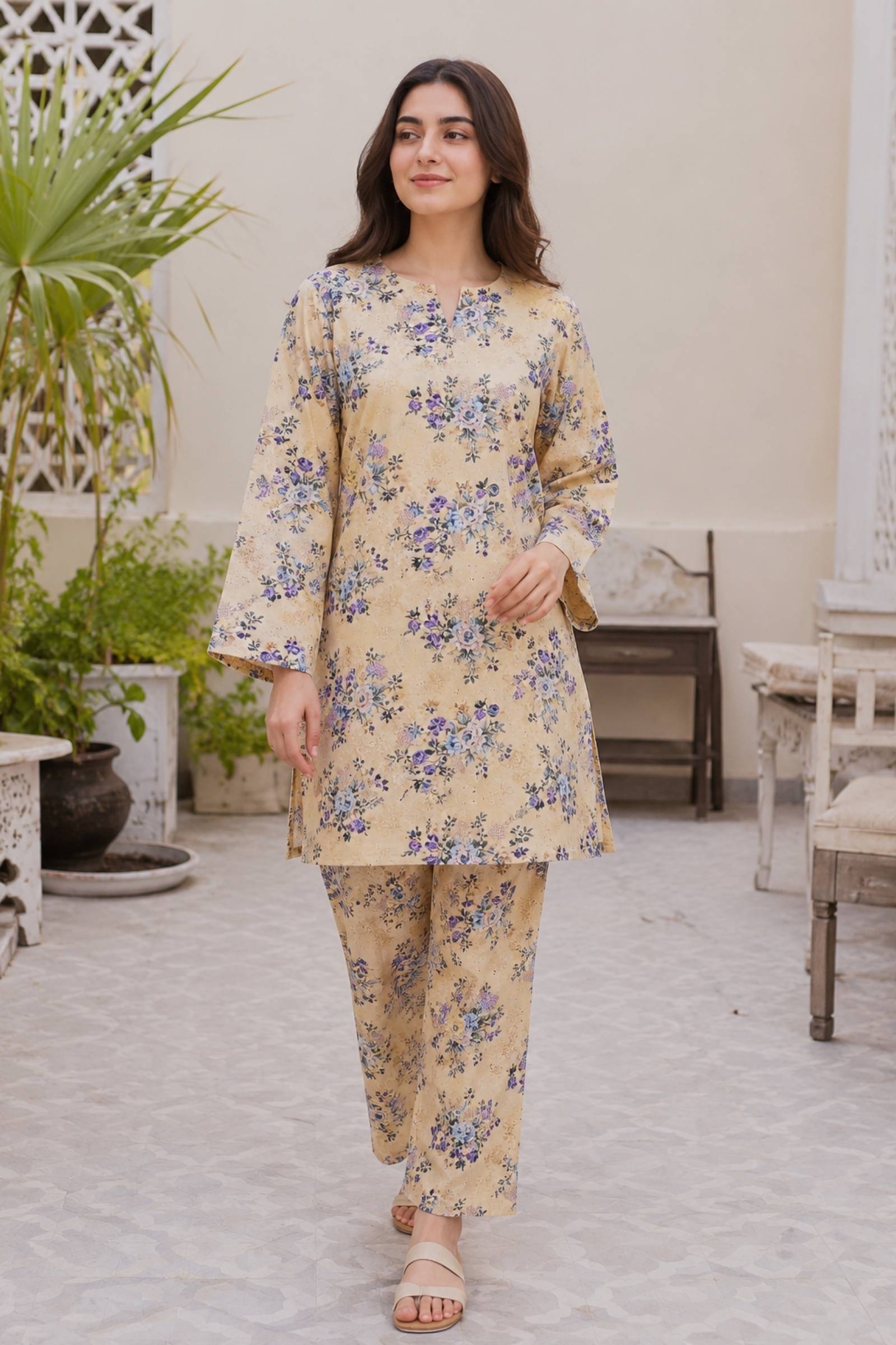 2PC Pure Digital print Lawn - 141