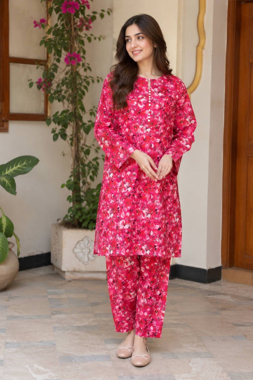 2PC Pure Digital print Lawn - 139