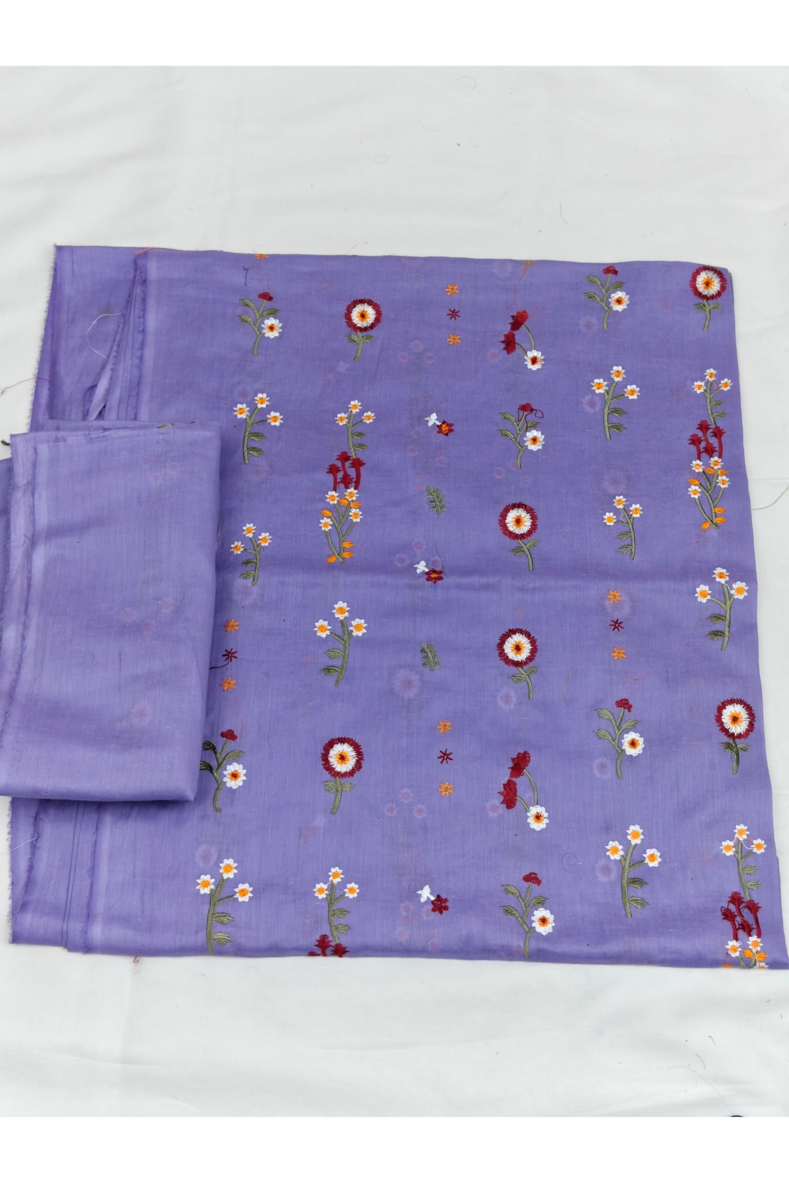 2PC Unstitched Embroidered Lawn - 401