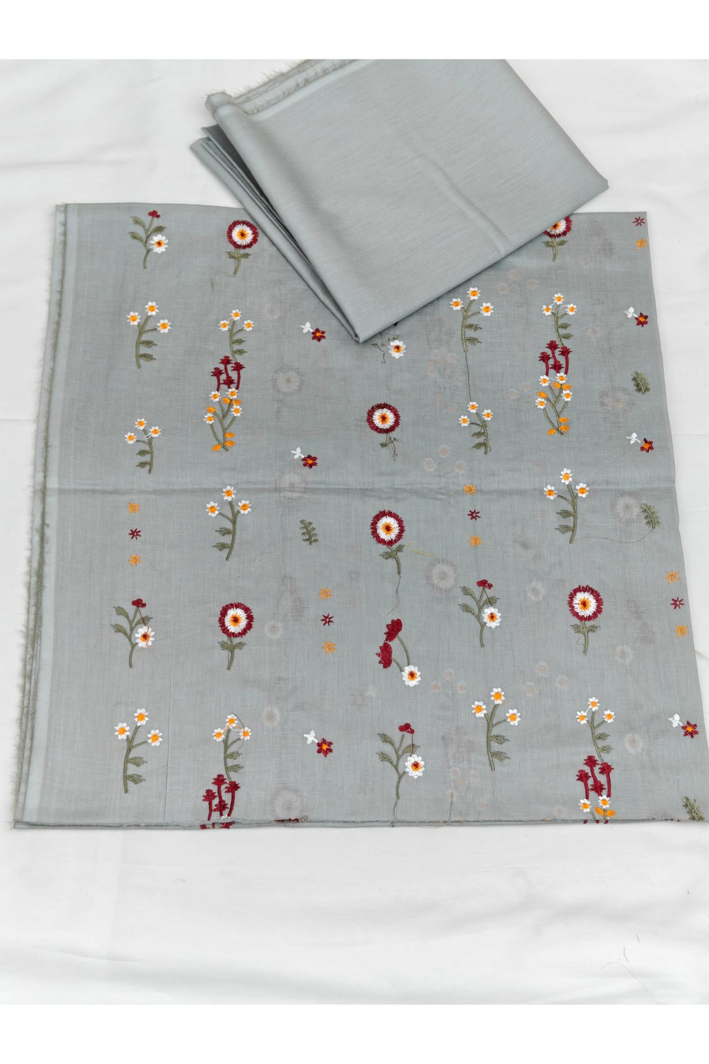 2PC Unstitched Embroidered Lawn - 417