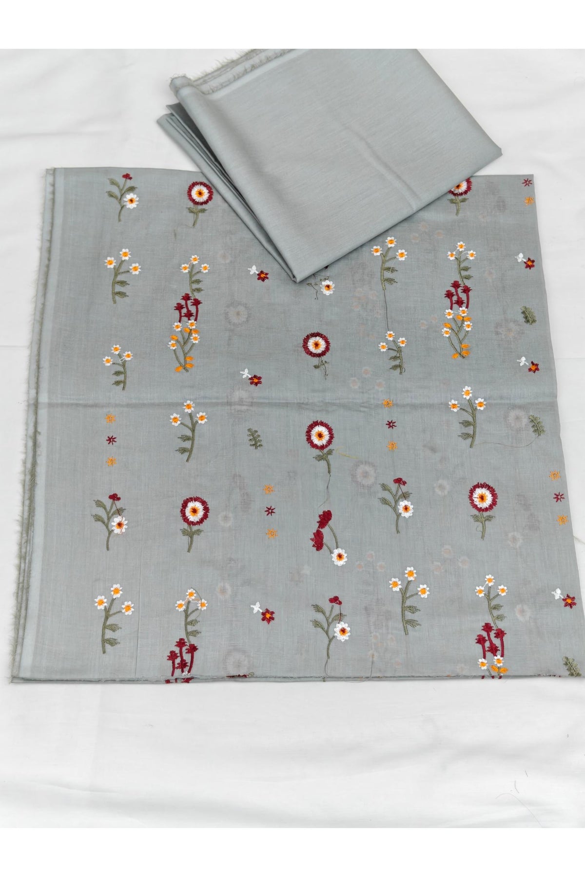 2PC Unstitched Embroidered Lawn - 417