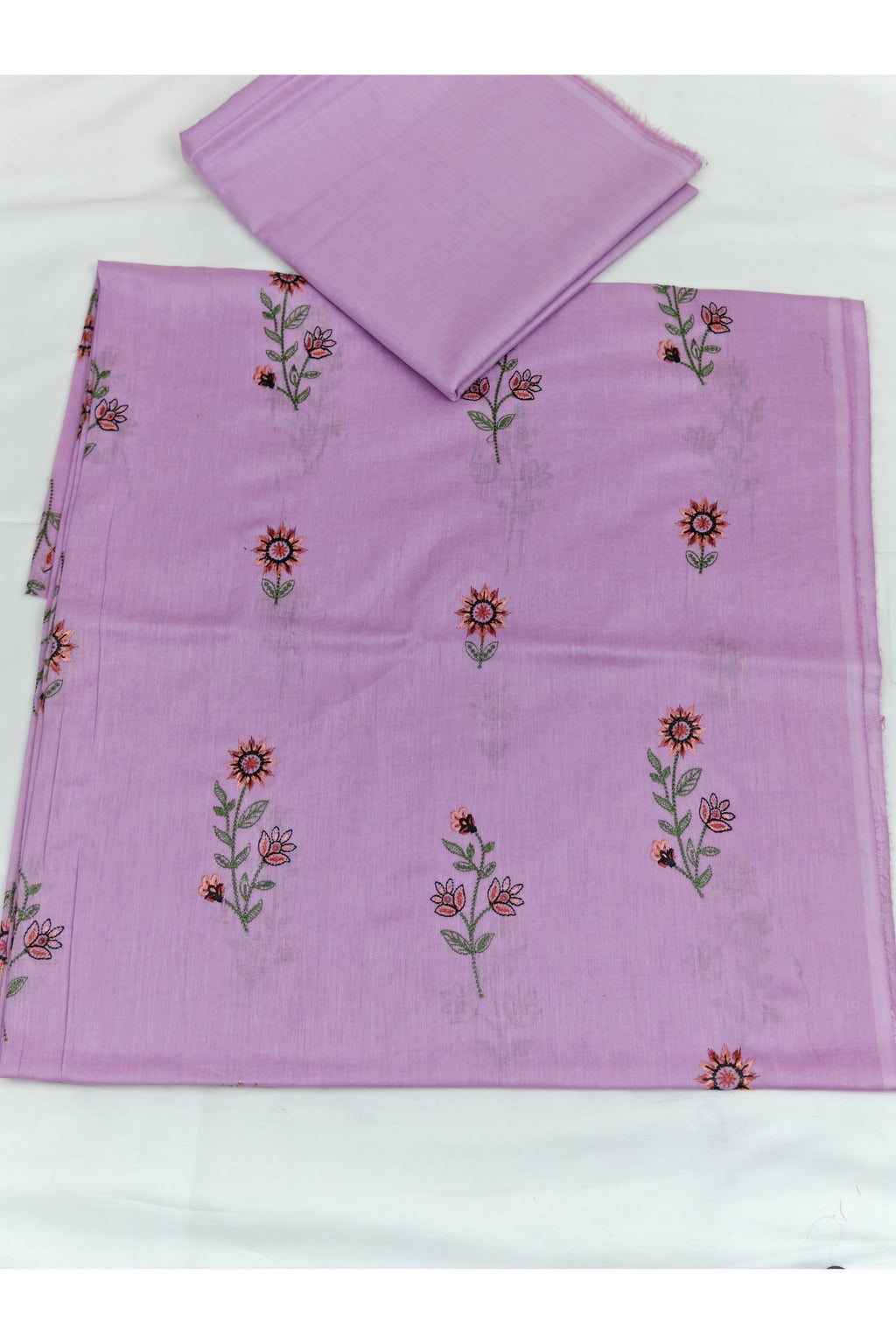2PC Unstitched Embroidered Lawn - 413
