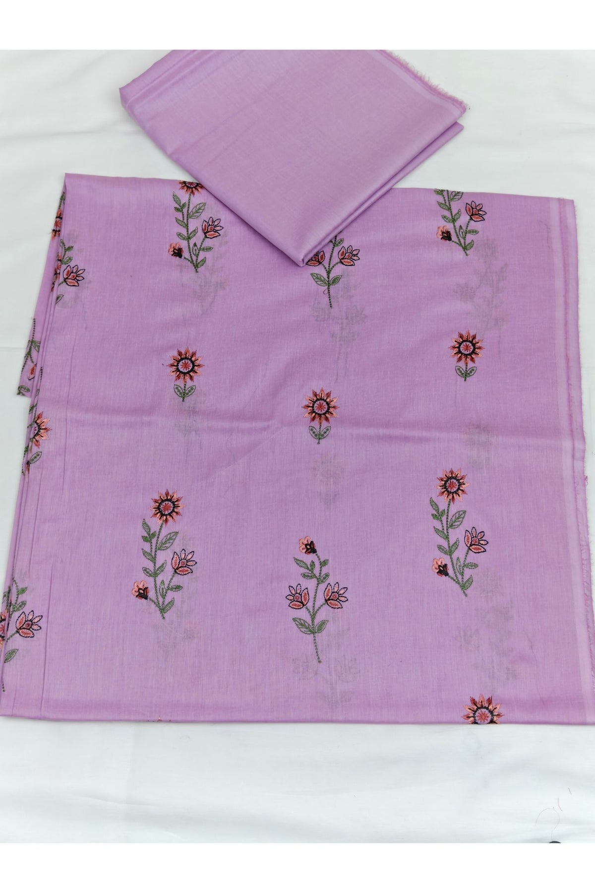 2PC Unstitched Embroidered Lawn - 413