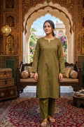 2PC Unstitched Embroidered Lawn - 412