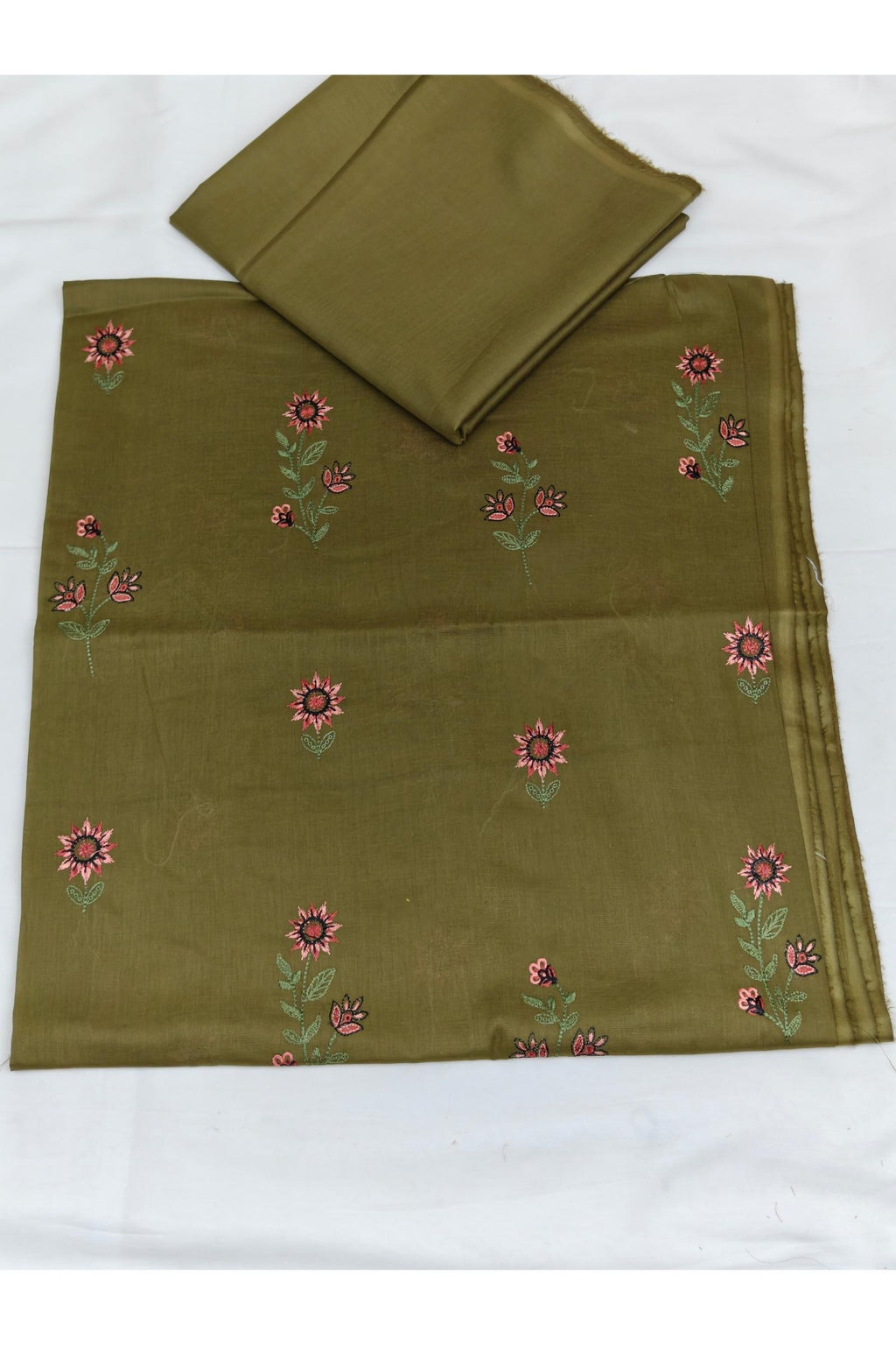 2PC Unstitched Embroidered Lawn - 412