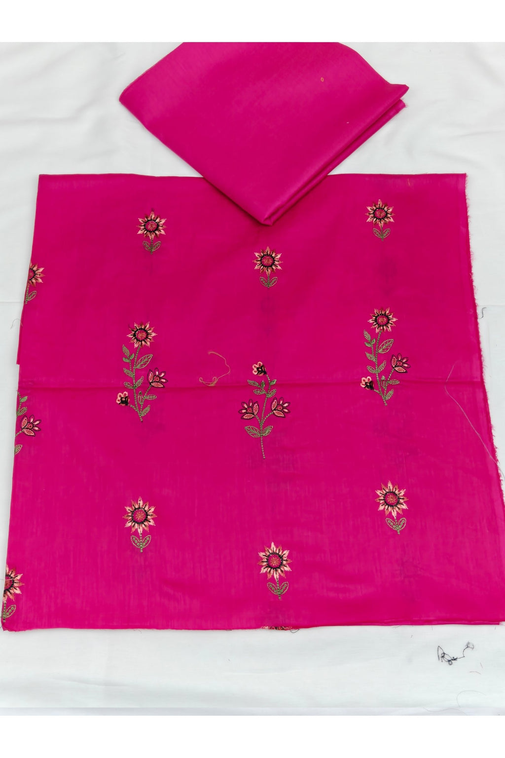 2PC Unstitched Embroidered Lawn - 411