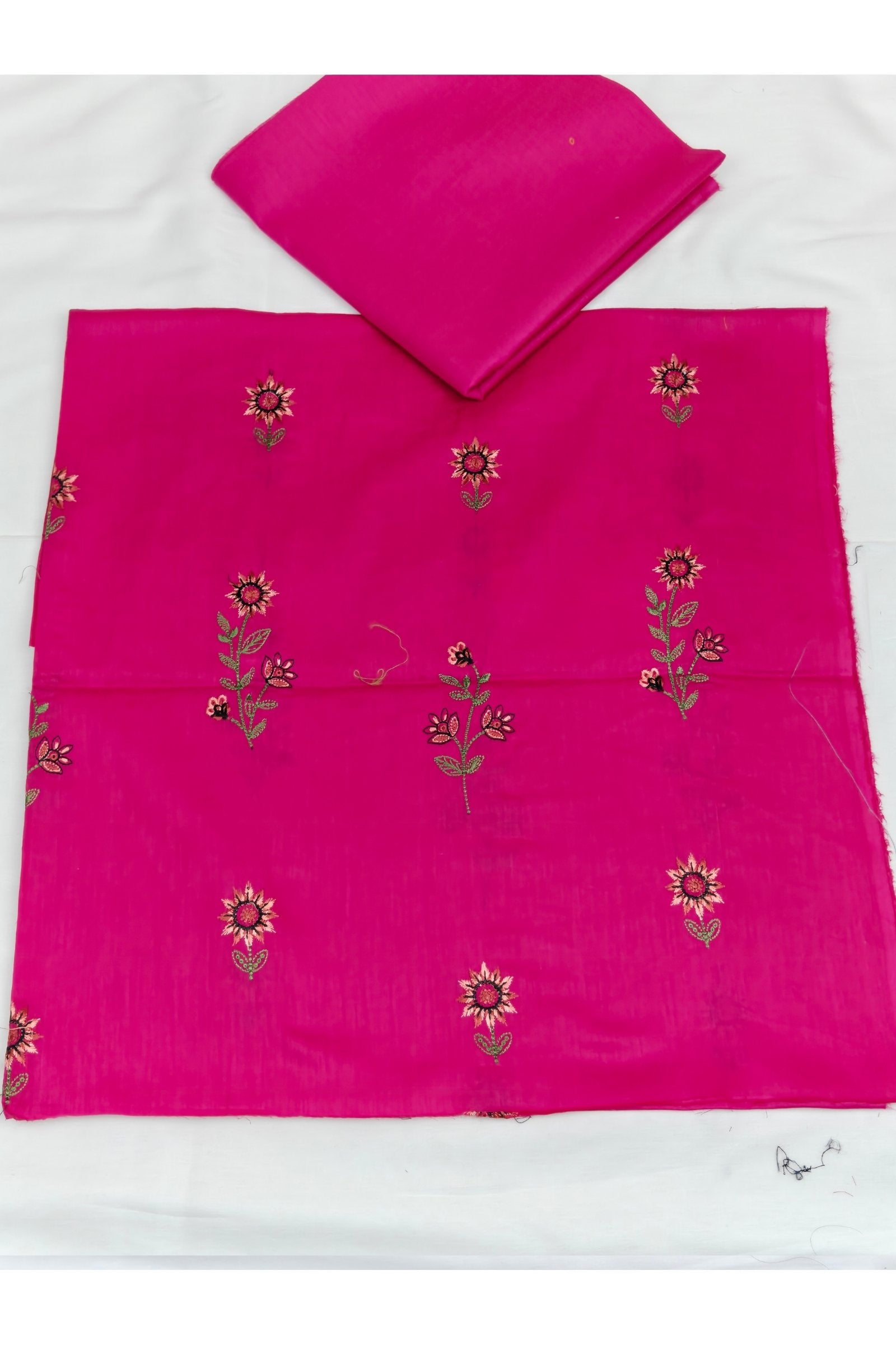 2PC Unstitched Embroidered Lawn - 411