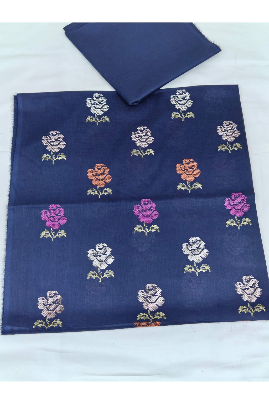 2PC Unstitched Embroidered Lawn - 405