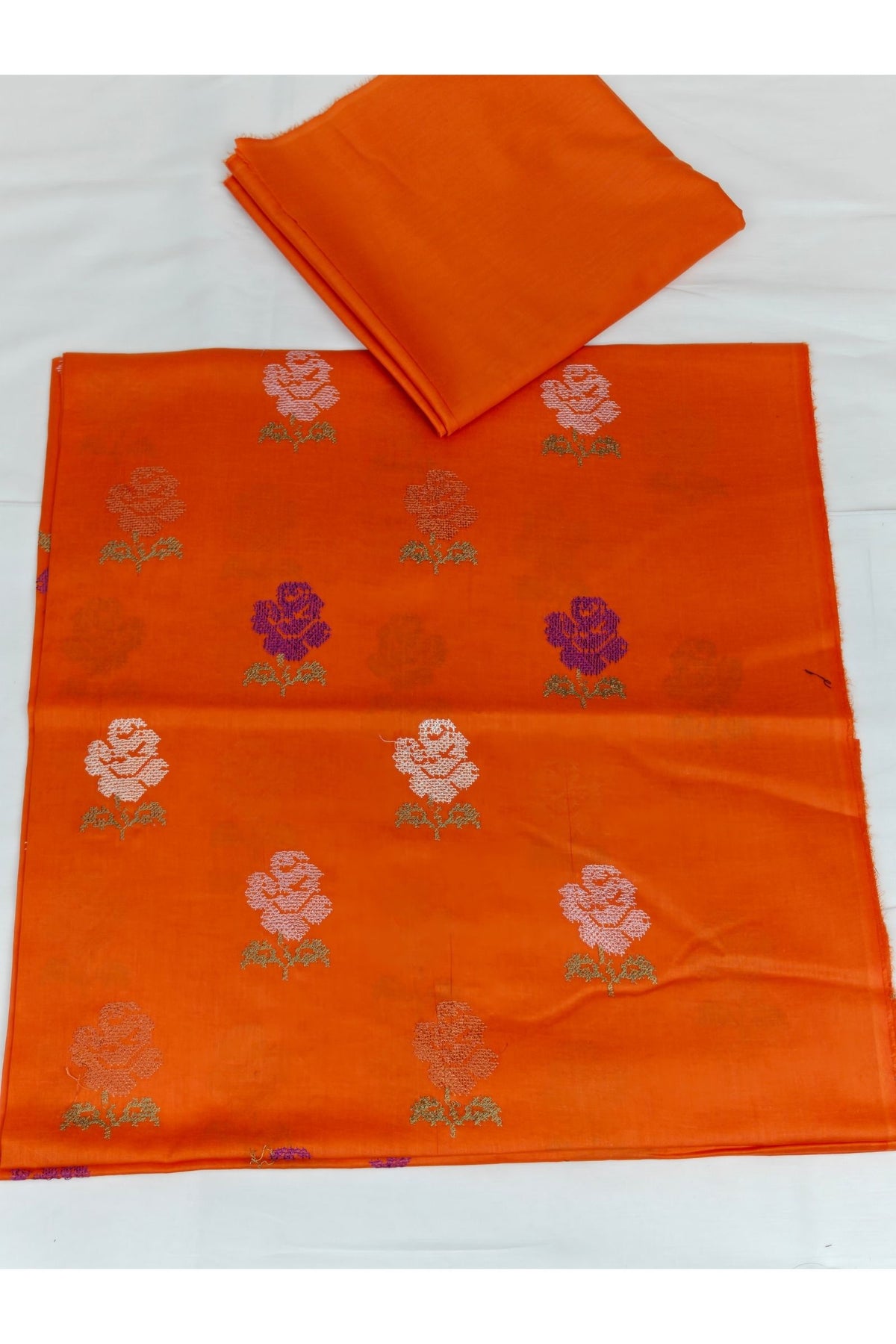 2PC Unstitched Embroidered Lawn - 404