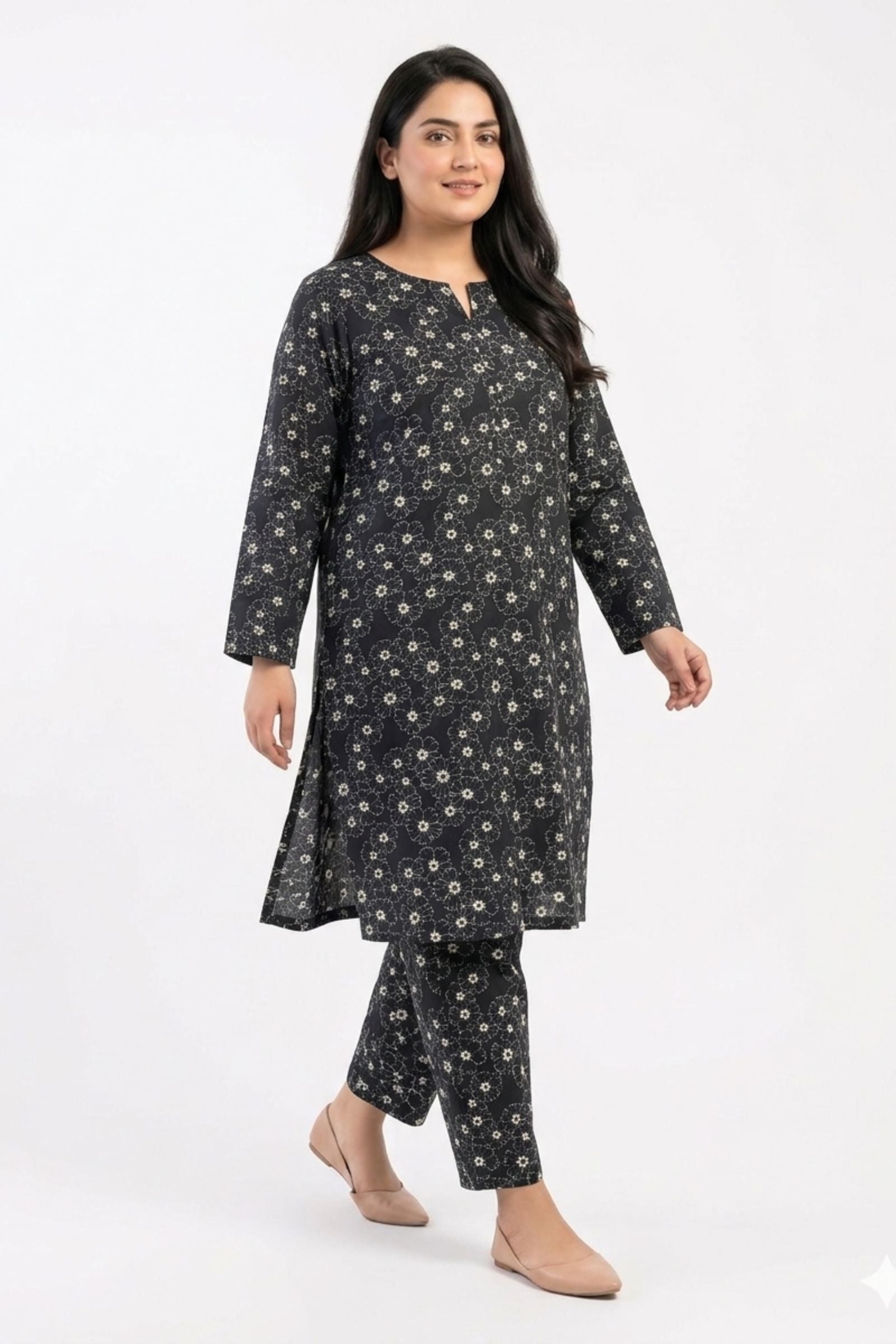 2PC Pure Digital print Lawn - 152