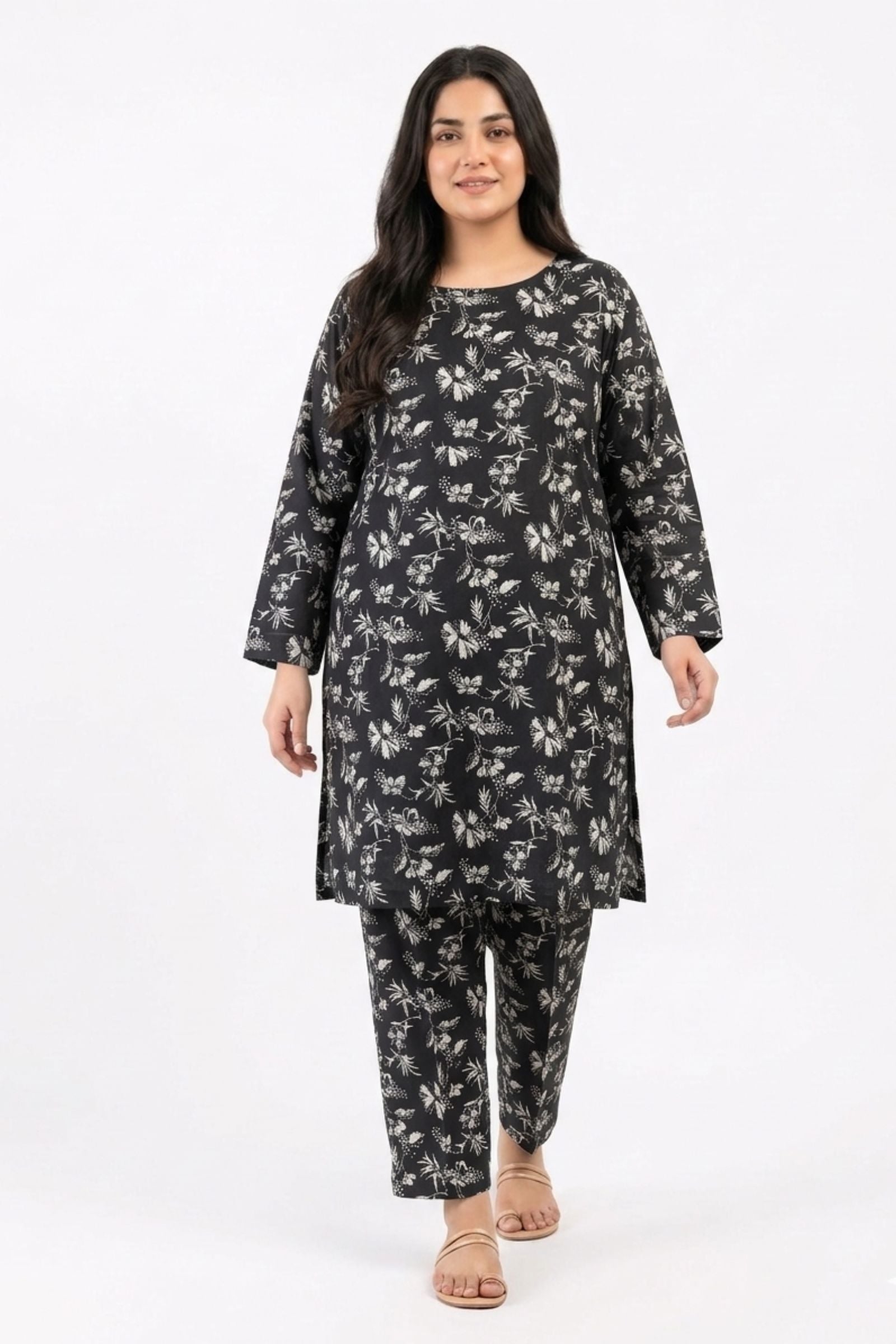 2 PIECE - DIGITALLY PRINTED PREMIUM LAWN - 1010